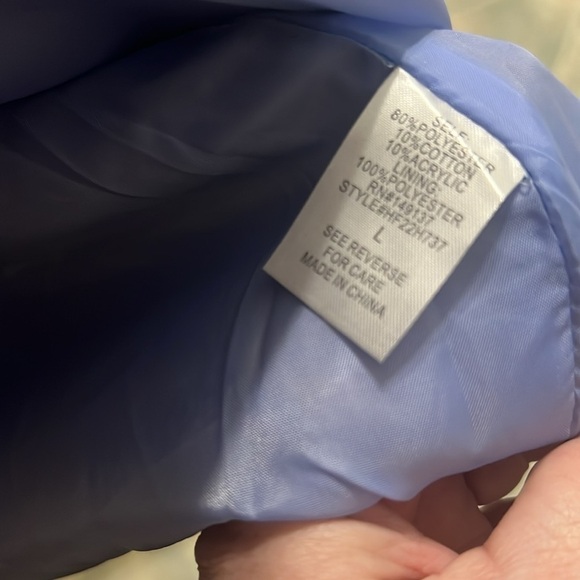 HYFVE coat blazer jacket long line houndstooth 2 button front pockets Trendy L - Picture 9 of 14